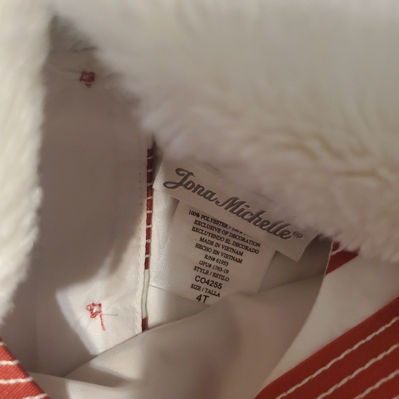 Red, white Jona Michelle dress and shrug 4t - Picture 2 of 4